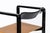 Mid Century Modern Black Lacquer and Brown Leather Arm Chairs 1970s For Sale - Image 13 of 15