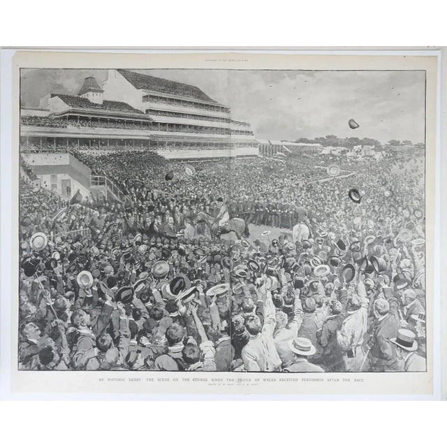 1896 Derby Winner Persimmon Prince of Wales Race Horse Print For Sale In Seattle - Image 6 of 6