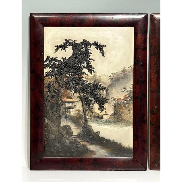 辰　oilpainting from Japan JAPAN JAPANESE IMPRESSIONISM MT. FUJI OIL PAINTING - OLD