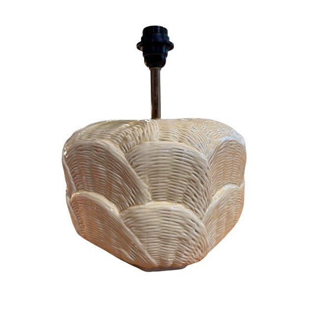 1970s Italian Textured Ceramic Lamps attributed to Tommaso Barbi, 1970s, Set of 2 For Sale - Image 5 of 8