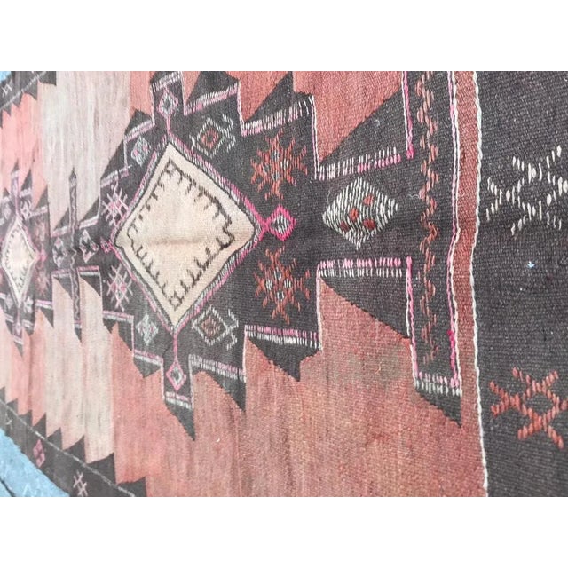 Textile Vintage Long Kurdish Kilim For Sale - Image 7 of 16
