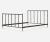 Jacques Adnet Hermes Leather and Brass Full Size Bed Frame, France 1950. Bed frame is saddle stitched leather over steel,...