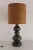 Wood Mid-Century Italian Ceramic Table Lamp with Cork Lampshade by Aldo Londi for Bitossi, 1960s For Sale - Image 7 of 16
