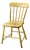 Antique Primitive Painted Plank Seat Chair For Sale