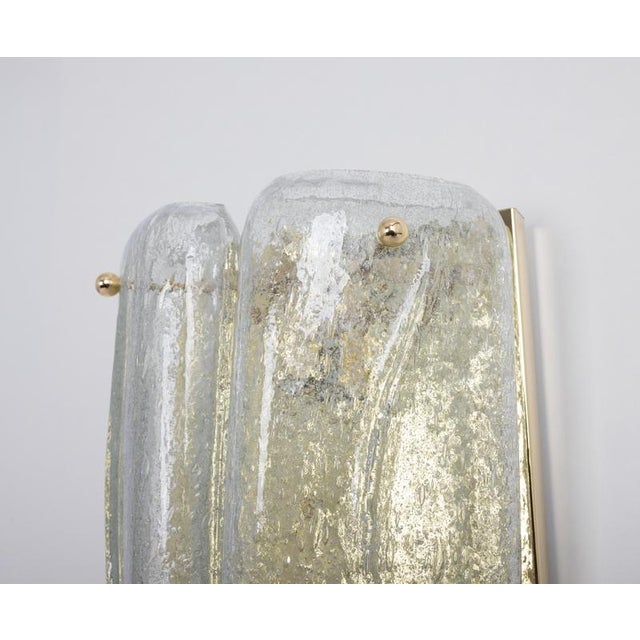 1960s Brass and Murano Glass Wall Sconce from Doria, Germany, 1960s For Sale - Image 5 of 15