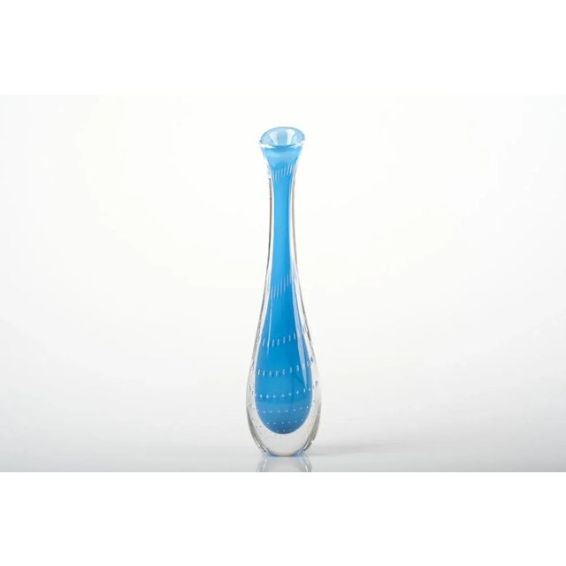 Swedish Modern Glass Vase by Vicke Lindstrand for Kosta, 1950s For Sale - Image 3 of 9