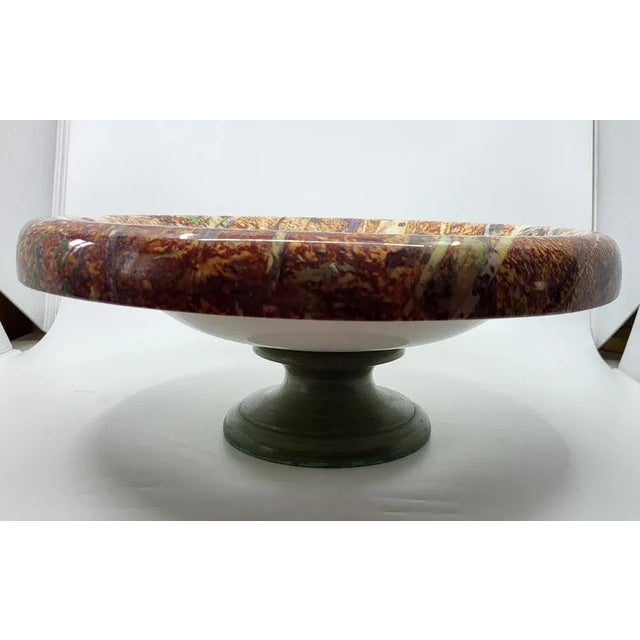 Modern Large French Ceramic Bowl from Maison Lancel, 1980s For Sale - Image 3 of 11