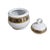 Mid-Century Modern Vintage Thun Carlsbad Bohemian Porcelain Covered Sugar Bowl Platinum With Gold For Sale - Image 3 of 8