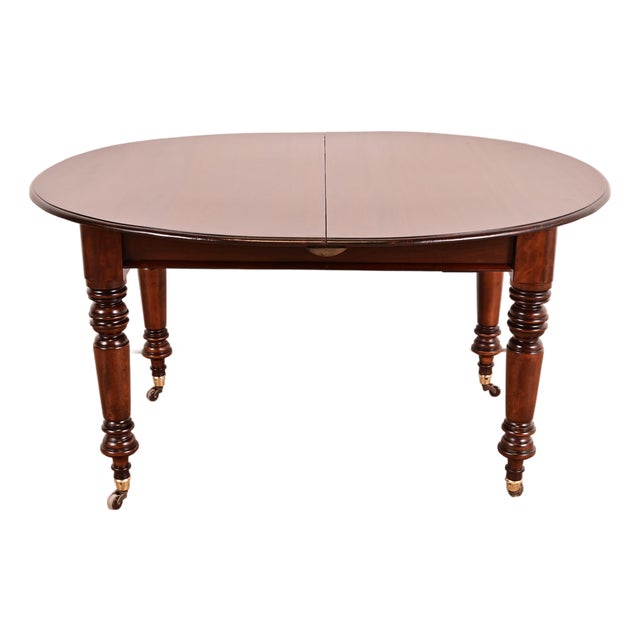 R. J. Horner Style Antique Victorian Carved Mahogany Extension Dining Table, Newly Refinished For Sale