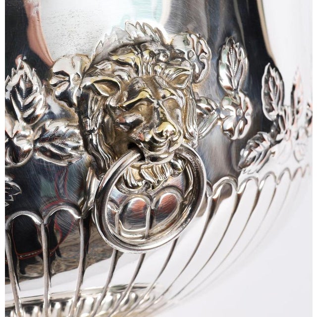 Antique Scottish Silver-Plated Copper Wine Cooler with Napier Clan, 19th Century For Sale - Image 6 of 12