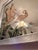 Vintage Flamingo Mirror in Silver Gilt Frame For Sale - Image 4 of 12