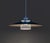 Turquoise and White Pendant Lamp from Dana Light, Denmark, 1970s For Sale - Image 9 of 10