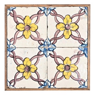 Framed Set of 18th Century Portuguese Tiles For Sale
