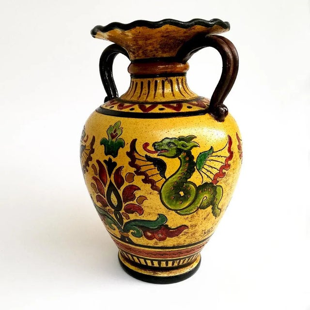 Ceramic Italian Ceramic Vase by Carla Fossetti for Etruria Montopoli, 1968 For Sale - Image 7 of 11