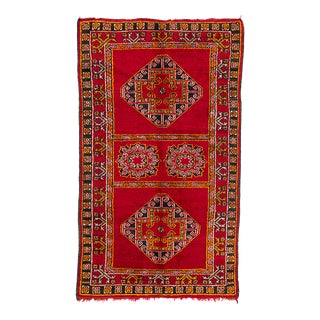 Vintage Handwoven Berber Rug, 1990s For Sale