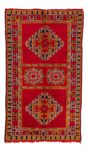 Vintage Handwoven Berber Rug, 1990s
