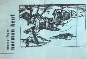 1950s Norman Kent Landscape Drawing
