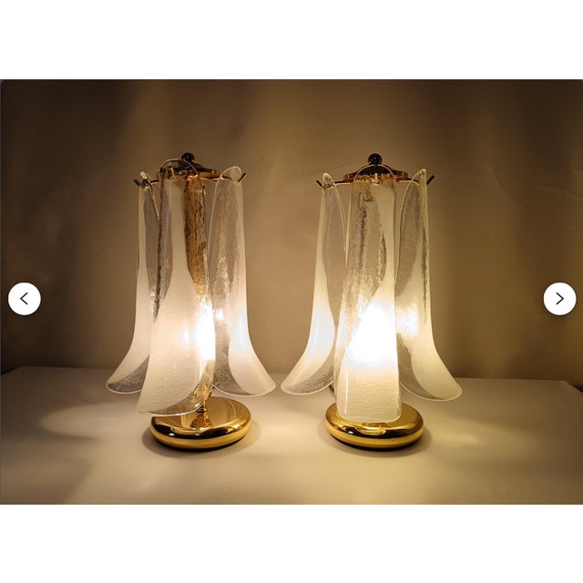 Metal Hollywood Regency Table Lamps, 1980s, Set of 2 For Sale - Image 7 of 11