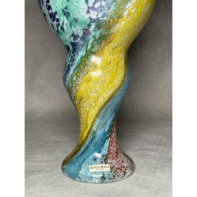 Can Can Vase in Glass by Kjell Engman for Kosta Boda, Sweden, 1980s For Sale - Image 6 of 8