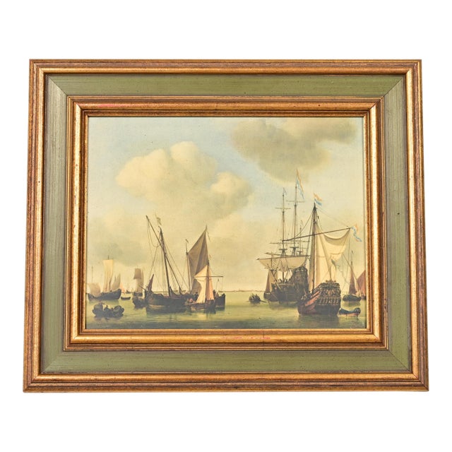 William Van De Velde "Ships in the Roads" Framed Print For Sale