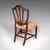 Pair of Antique Hepplewhite Side Chairs, English, Fruitwood, Hall Seat, Georgian For Sale - Image 6 of 12