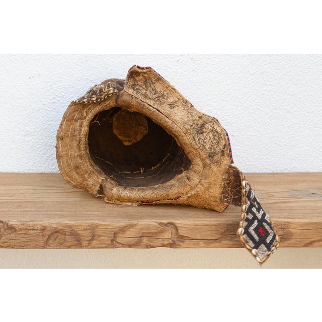 Black & White Beaded African Mask For Sale - Image 9 of 12