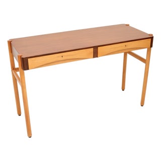 Vintage Swedish Walnut Desk by Bertil Fridhagen for Bodafors, 1960s For Sale