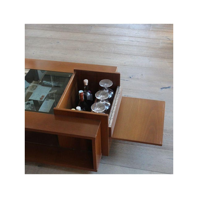 Drop-Leaf Coffee Table with Bar, Italy, 1960s For Sale - Image 13 of 14