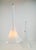 Large Handmade Trumpet Glass Pendant Lamps by Jaslo Glass, 1980, Set of 2 For Sale - Image 6 of 13