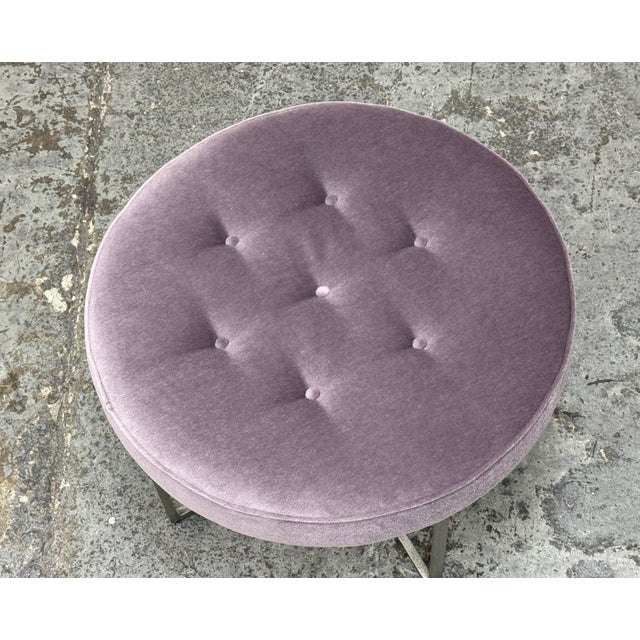 Oly Studio Oly Studio Jonathan Tufted Round Stool For Sale - Image 4 of 12
