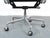 Late 20th Century Eames Style Black Leather Herman Miller Aluminum Group Chair For Sale - Image 9 of 15