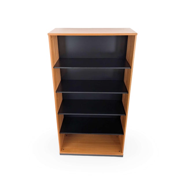 Two beautiful bookshelves from the renowned american manufacturer steelcase for sale. The shelves are likely from the...