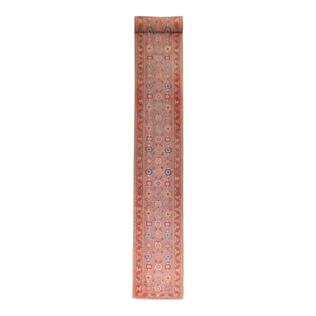 Early 20th Century Purple Narrow Long Turkish Runner - 2'8" x 22'5" For Sale