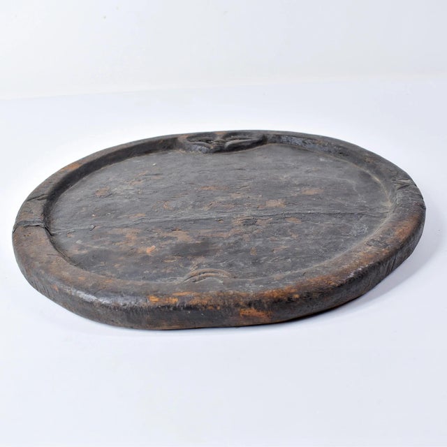 Early 20th Century Yoruba Wood Divination Plate Nigeria For Sale - Image 10 of 11