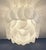 Glass Murano Ceiling Lamp in Frosted Carved Glass Leaves, 1980s For Sale - Image 7 of 17