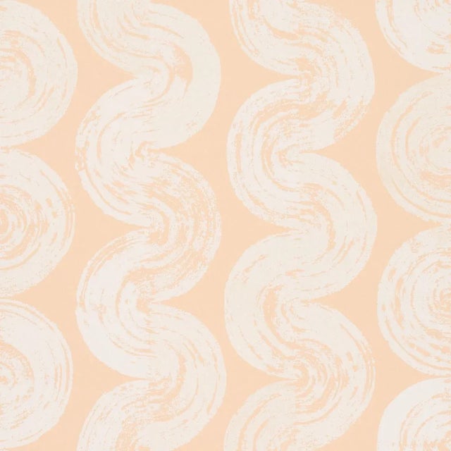 Not Yet Made - Made To Order Sample - Schumacher x BACKDROP 1975 Wallpaper in Light Peach For Sale - Image 5 of 5