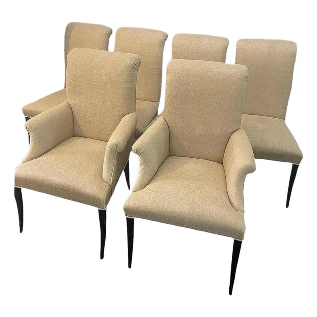 Quality Vintage Upholstered Dining Chairs by Bernhardt- Set of 6 For Sale