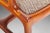 Single Mid Century Modern Pretzel Chair in Oak and Original Tweed, USA, circa 1960's For Sale - Image 9 of 12