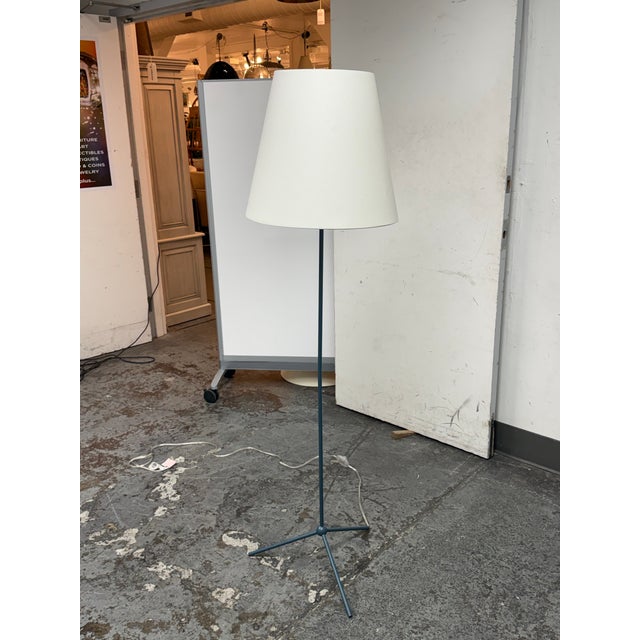 Modern West Elm Tapered Shade Floor Lamp For Sale - Image 3 of 12