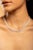 This is part of Chairish’s Fine Jewelry assortment. Diamond Necklace in 18K Gold studded with round cut diamonds....
