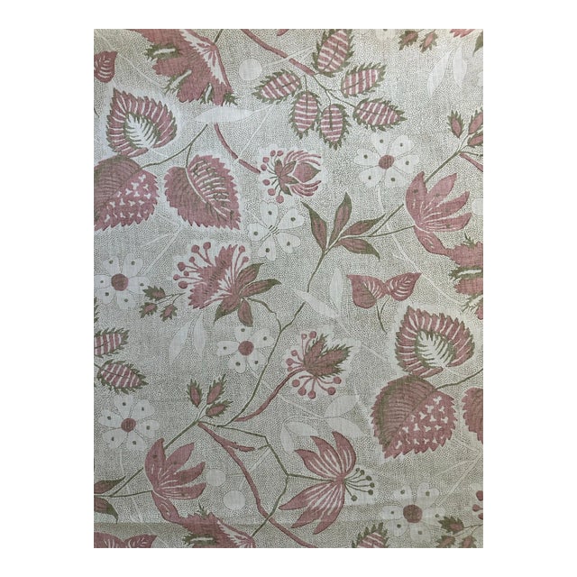 Anna French Af15113 Indienne Hazel Blush Fabric 2 5/8 Yards For Sale