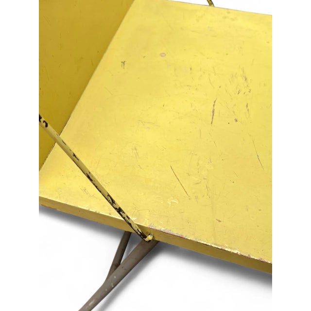 Mid-Century Modern Dutch Yellow Lacquered Plywood and Metal Dining Chair by Gerrit Jr. Rietveld, 1954 For Sale - Image 6 of 18