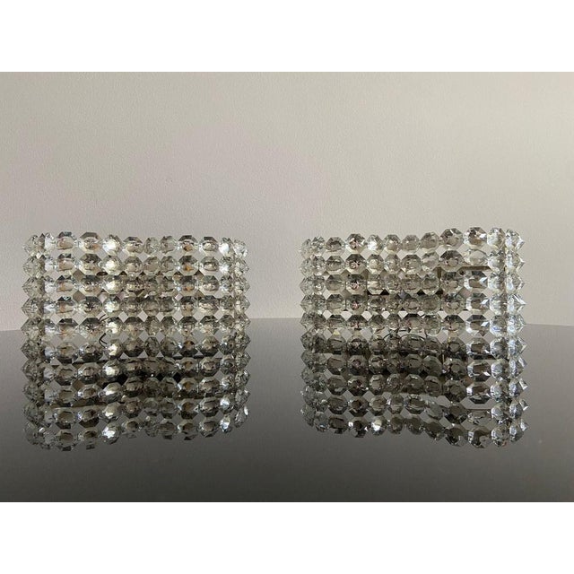 Ottogonal Crystal Wall Lights, Italy, 1980s., Set of 2 For Sale - Image 14 of 14