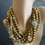 Vintage Multi-Strand Beaded Necklace Chunky Statement Cocktail Gold Rhinestone For Sale - Image 6 of 10