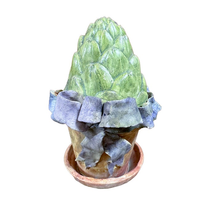 Ceramic Vintage Petite Ceramic Artichoke Figural For Sale - Image 7 of 7