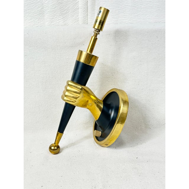 Jonathan Adler Left Hand Brass Sconce For Sale In New Orleans - Image 6 of 12