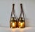 Vintage British masthead lights turned to lamps with rope for hanging. These fabulous brass ship lanterns feature a heavy...