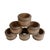 Vintage Mid-Century Modern Teak Wood Napkin Rings - Napkin Holder - Set of 6 For Sale - Image 4 of 4