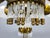 Art Deco Brass and Glass Chandelier, Czech, 1950s For Sale - Image 15 of 18