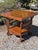 Victorian Antique Victorian 1880s Hunzinger Loly Pop Side Table Quater Sawn Oak For Sale - Image 3 of 11
